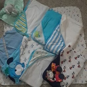 Baby boy bath towels